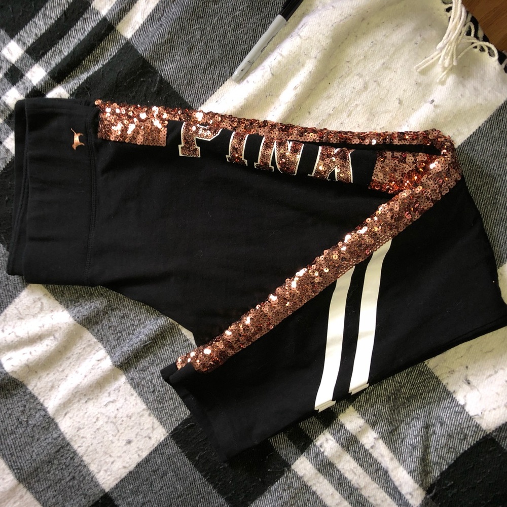 Bling PINK yoga leggings